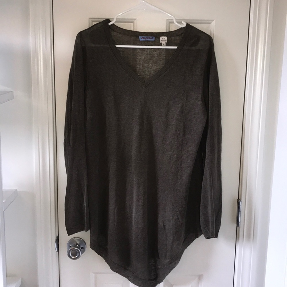 Olive green light sweater